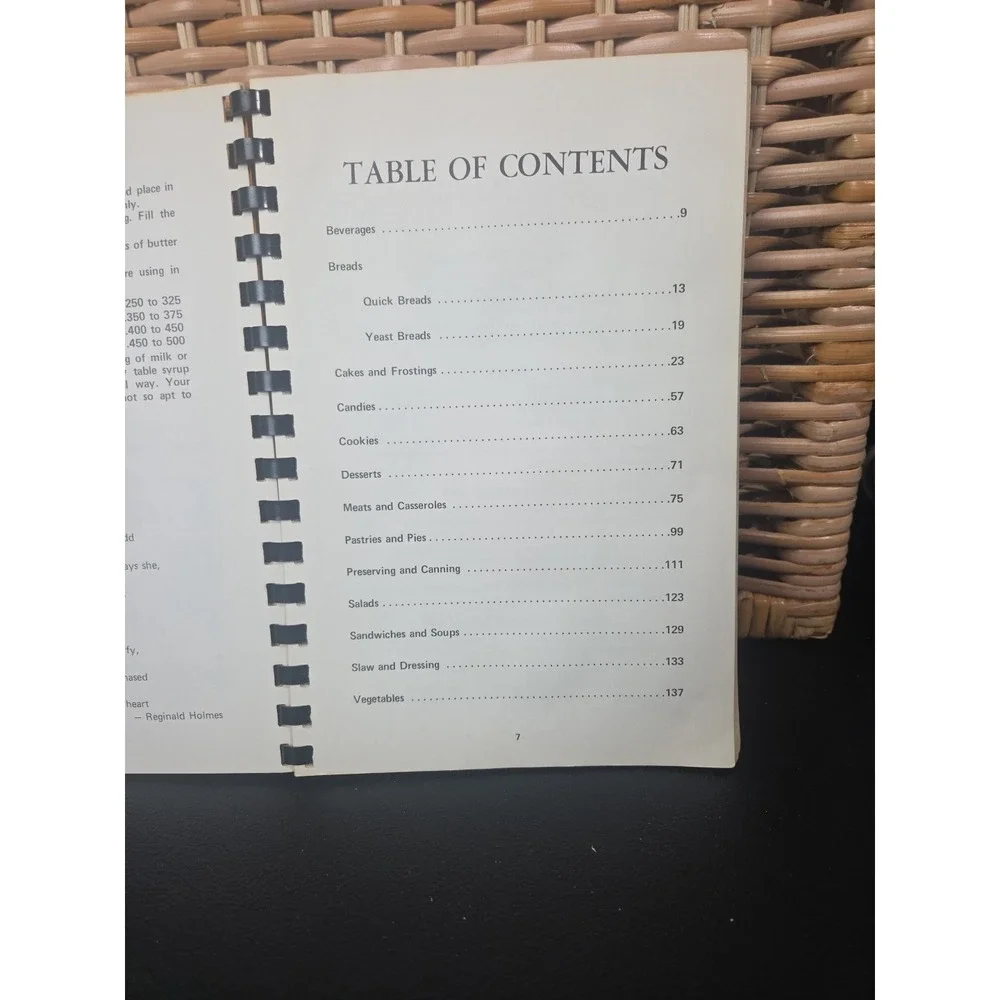 The Hopewell Dinner Bell Moravian Church Winston-Salem NC 1971 Cookbook Spiral‎
